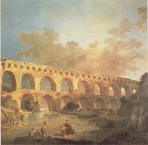 ROBERT, Hubert The Pont du Gard (mk05) oil painting picture